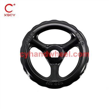 Čierne oceľové lúče ručné koleso